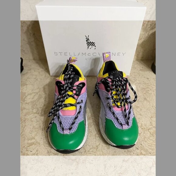 Stella McCartney NIB Kids GIRL TRAINERS (Orig. $250) w/tax (Size: 32EU (1US Kid) - Picture 2 of 4